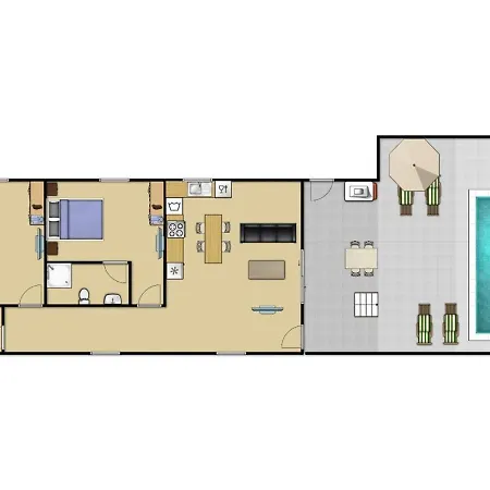 Villa Sleeps 4 Pool Air Con T803245 Líndos